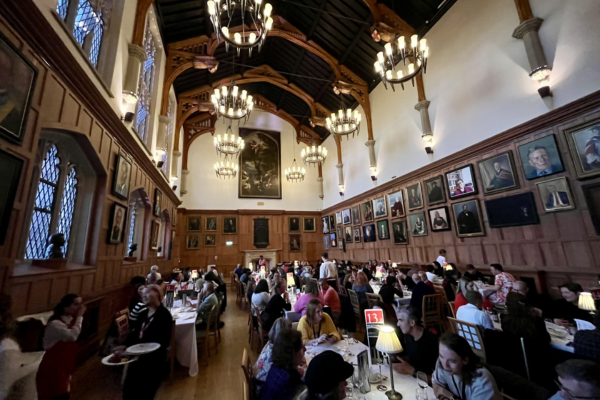 Image of the Great Hall of QUB during the BFI FAN CON dinner
