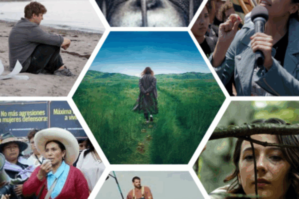 Stills from environmentally-focused films featured in the Biodiverse Big Screen guide
