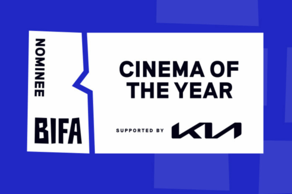 BIFA Cinema of the Year nominee graphic. Includes the BIFA and Kia logos